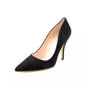 $285 Kate Spade Licorice Pumps Black Suede 7.5